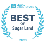 Best of Sugarland Lawyer Award.